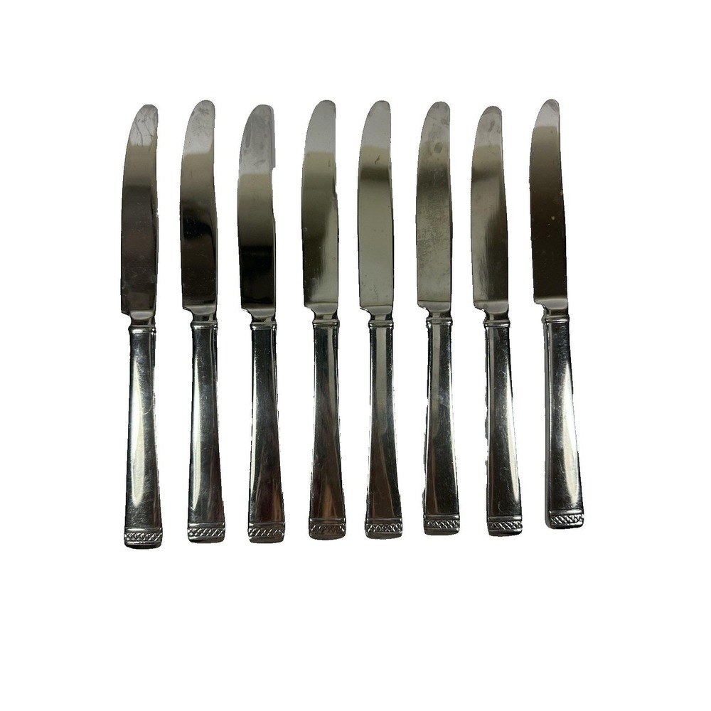 Gorham Lady Anne Signature Dinner Knives Set‎ Of 8 Renaissance-Style